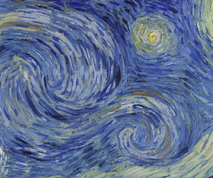 (part of) The Starry Night by Van Gogh